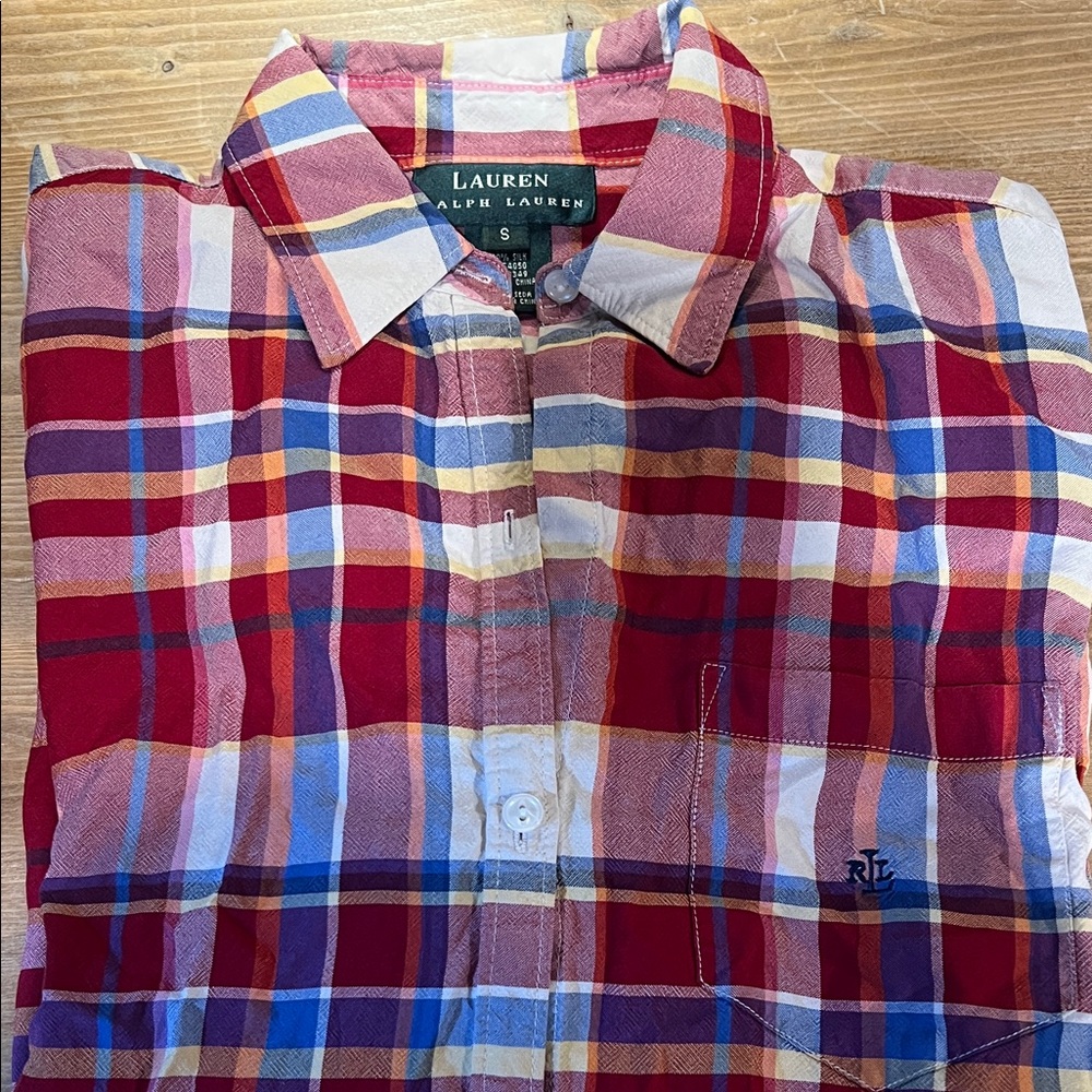 Lauren Ralph Lauren women’s multicolor plaid shirt